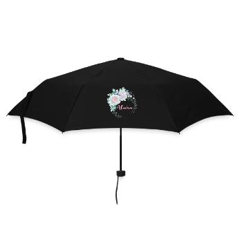 Für Almira - Regenschirm (klein) - Schwarz - Vorne