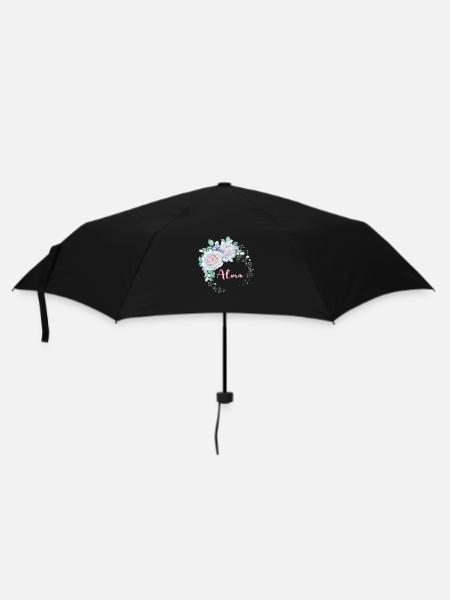 Für Alma - Regenschirm (klein) - Schwarz