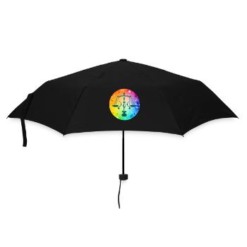 The sign of the multicolored scale - Umbrella (small) - black - Front