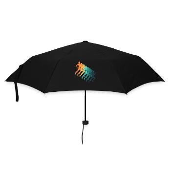 Retro running - Umbrella (small) - black - Front