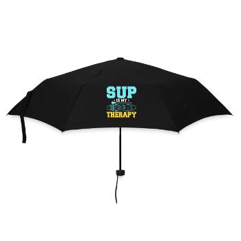 SUP Is My Therapy Stand Up Paddling Board - Regenschirm (klein) - Schwarz - Vorne