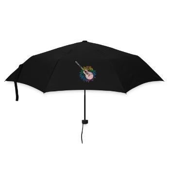 Gitarre - Regenschirm (klein) - Schwarz - Vorne