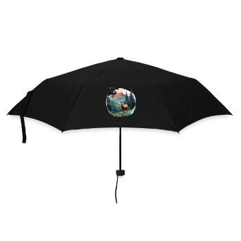 Aigle tyrolien avec cerf Design Village Costume traditionnel pour enfants - Parapluie standard - noir - Devant
