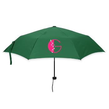 Lettre G Paillettes - Parapluie standard - vert bouteille - Devant
