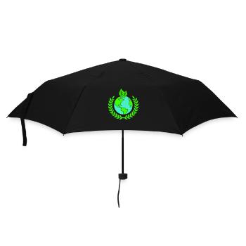 erde kranz - Regenschirm (klein) - Schwarz - Vorne