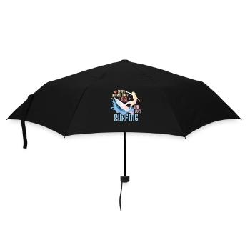 Never Underestimate A Girl Who Loves Surfing Board - Umbrella (small) - black - Front