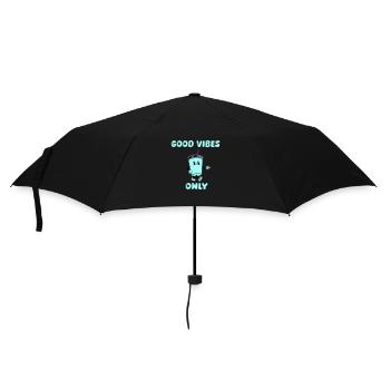 drink cartoon vibes - Umbrella (small) - black - Front
