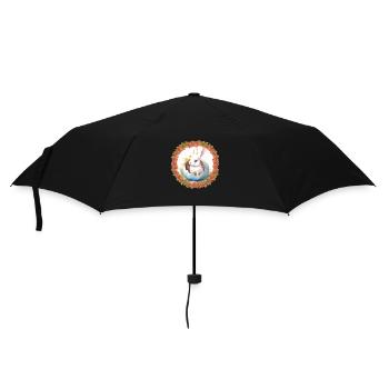 Lapin de Pâques Oeuf de Pâques Lapin de Pâques Oeuf de lapin - Parapluie standard - noir - Devant