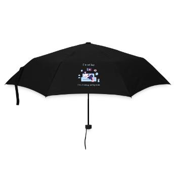 I'm not lazy, I'm on energy-saving mode. - Umbrella (small) - black - Front
