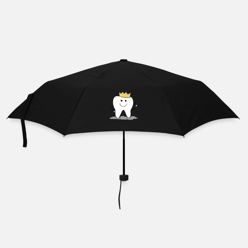 Dent heureuse - Parapluie standard - noir