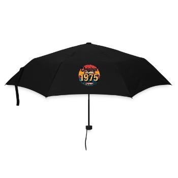 50. Geburtstag Mann Frau 50 Jahre 1975 Geschenk - Regenschirm (klein) - Schwarz - Vorne