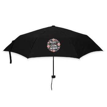 Product Of A Strong Woman 8 - Regenschirm (klein) - Schwarz - Vorne