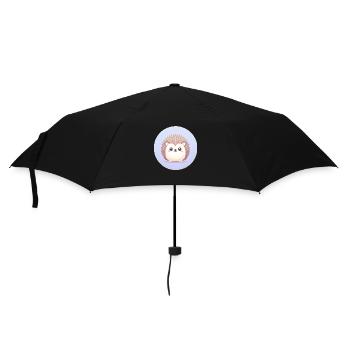 hérisson dessin animé illustration - Parapluie standard - noir - Devant