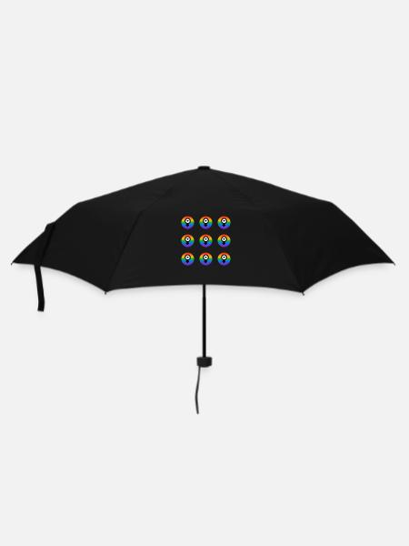 Feministische Ikonen - Regenbogenflagge - Regenschirm (klein) - Schwarz