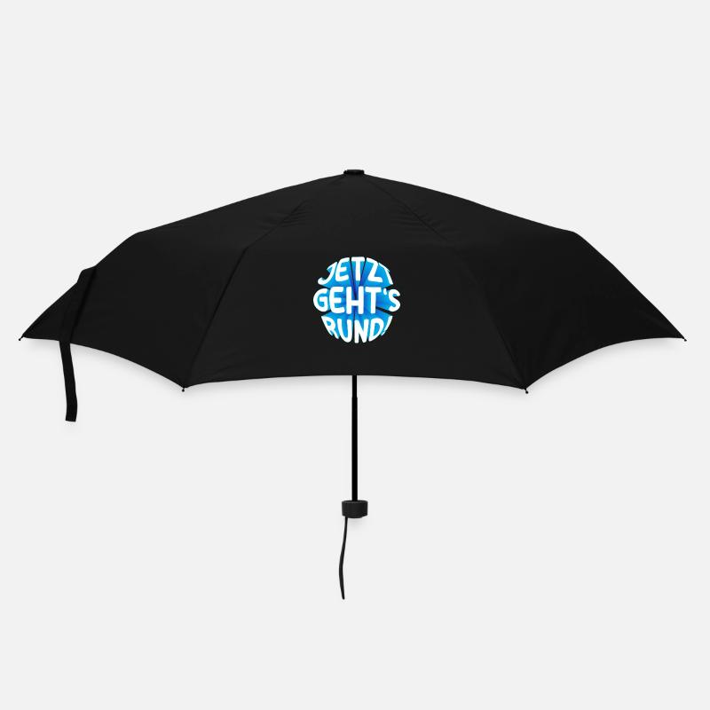 Jetzt gehts rund! 3D - Regenschirm (klein) - Schwarz
