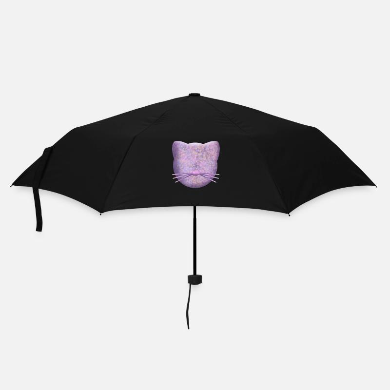 Purple Cat Logo - Umbrella (small) - black