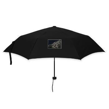 Schildi, Turtle - Regenschirm (klein) - Schwarz - Vorne
