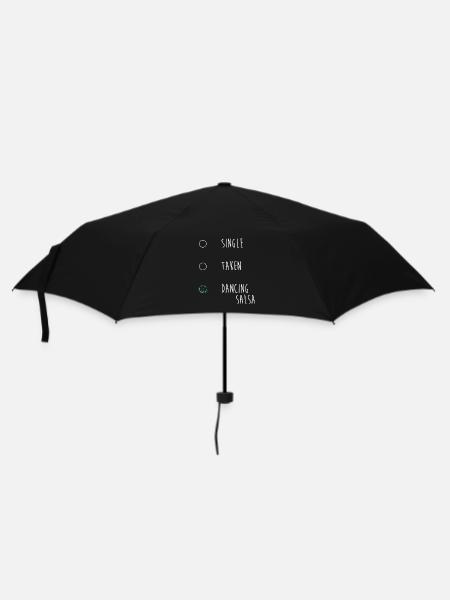 Salsa Tänzer Tänzerin - Regenschirm (klein) - Schwarz