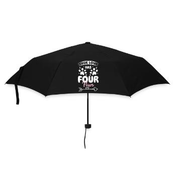 Chat persan Lady Cat Lover - Parapluie standard - noir - Devant