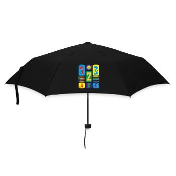 Tolle Zahlen für die Grundschulzeit. - Regenschirm (klein) - Schwarz - Vorne