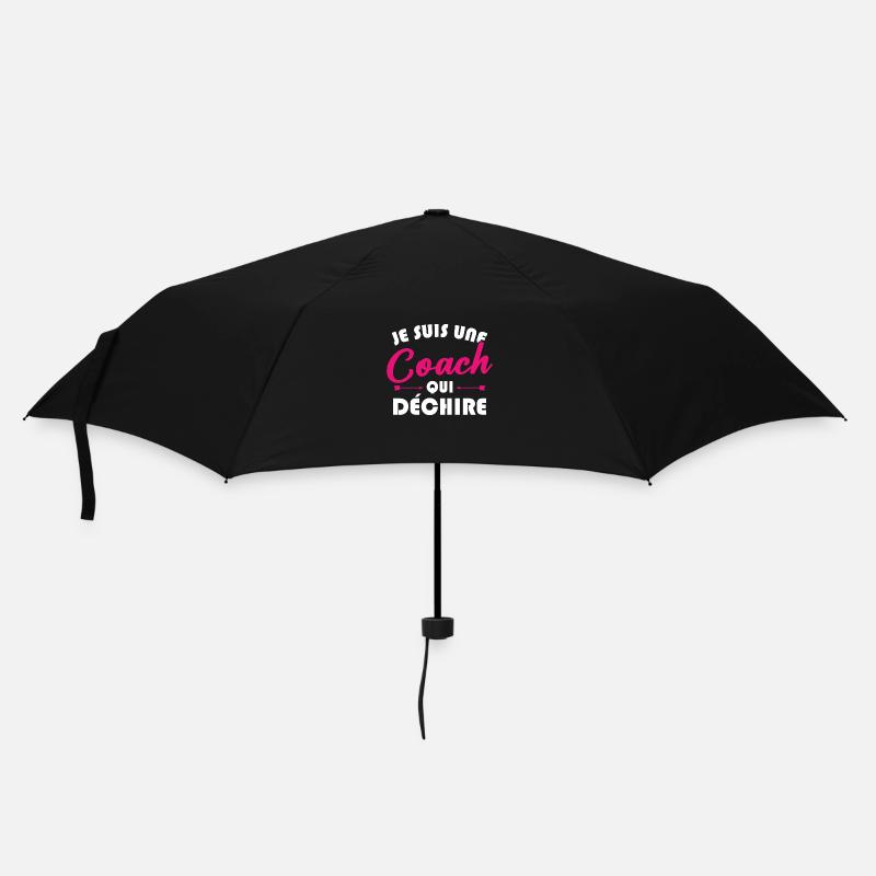 Je suis une coach qui déchire - Parapluie standard - noir