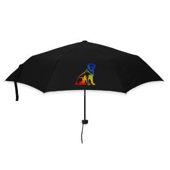 Golden Retriever Chien Coloré - Parapluie standard - noir - Devant