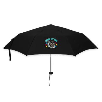 Drôle de loutre surfeuse avec des lunettes de soleil - Parapluie standard - noir - Devant