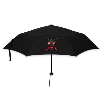 Ameise Comic - Regenschirm (klein) - Schwarz - Vorne