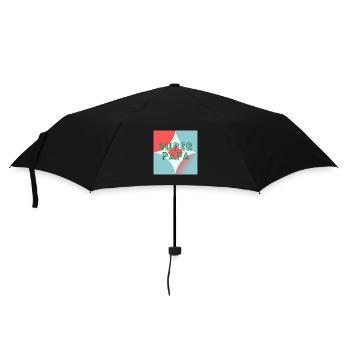 ALLES GUTE ZUM GEBURTSTAG, PAPA. PAPA. VATERTAG. ALLES GUTE ZUM GEBURTSTAG! - Regenschirm (klein) - Schwarz - Vorne