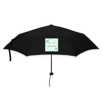 FÊTE DES MÈRES. BONNE FÊTE MAMAN. MAMAN. FÊTE - Parapluie standard - noir - Devant