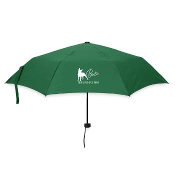 Bostie wahre Liebe auf vier Pfoten - Regenschirm (klein) - Flaschengrün - Vorne