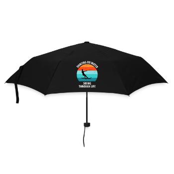 Water skis, water skis, water skiers - Umbrella (small) - black - Front