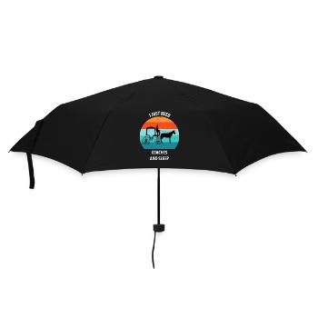 Kutscher Kutsche Pferdekutscher Kutschieren - Regenschirm (klein) - Schwarz - Vorne