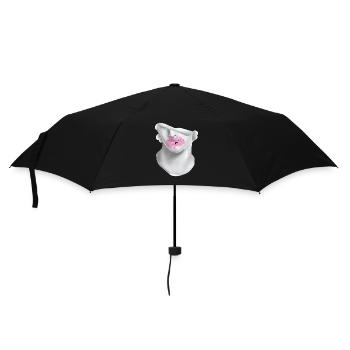 Bubble Gun Half Face White Sculpture Back - Parapluie standard - noir - Devant