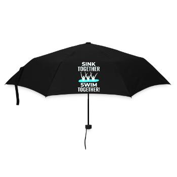 Sink Swim Together Natation synchronisée en équipe - Parapluie standard - noir - Devant
