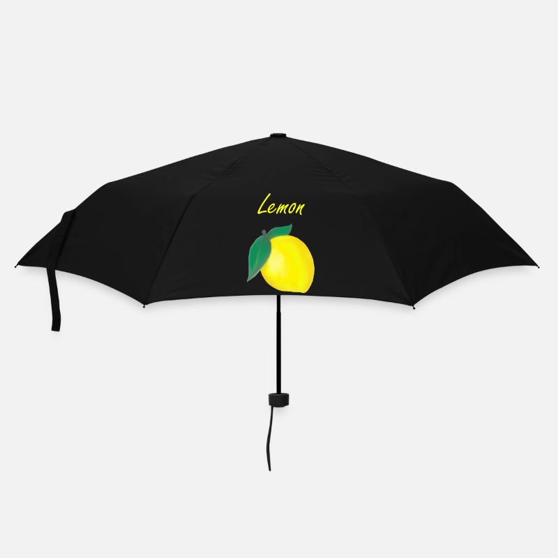 Lemon - Zitrone - Regenschirm (klein) - Schwarz