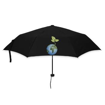 in the soil unfolds - Umbrella (small) - black - Front