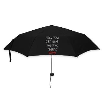 love liebe Valentinstag verliebt Englisch Spruch - Regenschirm (klein) - Schwarz - Vorne
