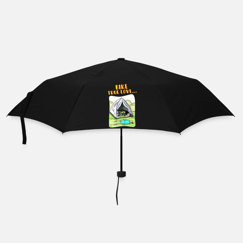 Camping True Love à vélo - Parapluie standard - noir