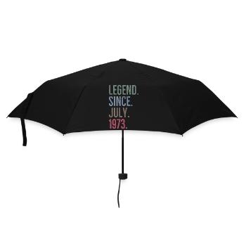 Legende seit Juli 1973 - Regenschirm (klein) - Schwarz - Vorne