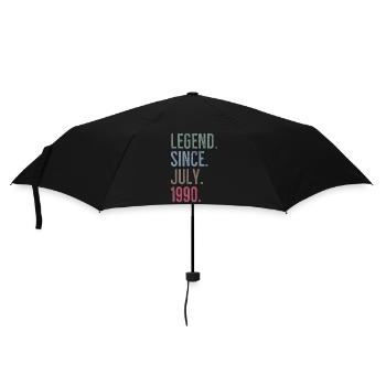 Legende seit Juli 1990 - Regenschirm (klein) - Schwarz - Vorne