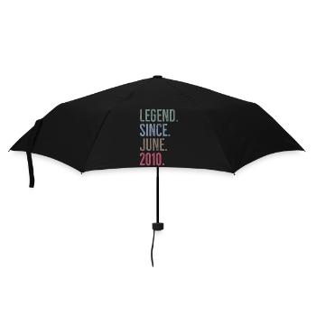 Legende seit Juni 2010 - Regenschirm (klein) - Schwarz - Vorne
