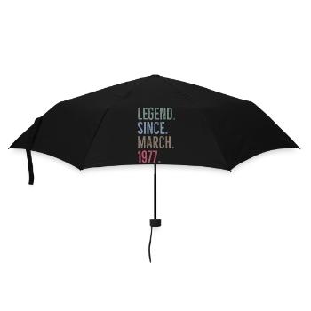 Légende depuis mars 1977 - Parapluie standard - noir - Devant
