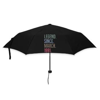 Légende depuis mars 1991 - Parapluie standard - noir - Devant