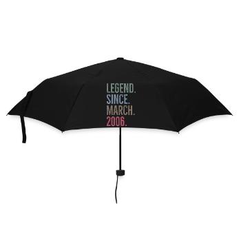 Legend Since March 2006 - Umbrella (small) - black - Front