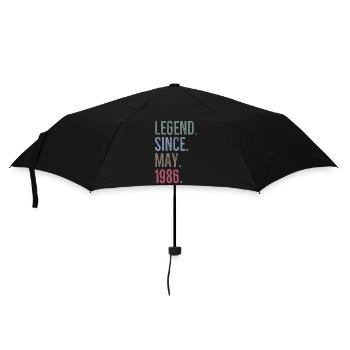 Legende seit Mai 1986 - Regenschirm (klein) - Schwarz - Vorne