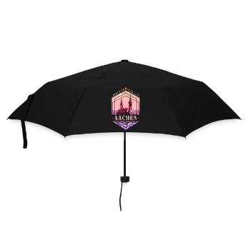 Aachen Germany City Skyline Home Love - Umbrella (small) - black - Front