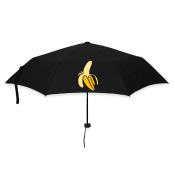 Banane 4 A - Regenschirm (klein) - Schwarz - Vorne