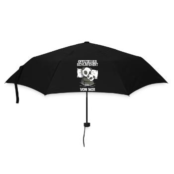 Panda schlafen Schlaf Pandas Geschenk - Regenschirm (klein) - Schwarz - Vorne