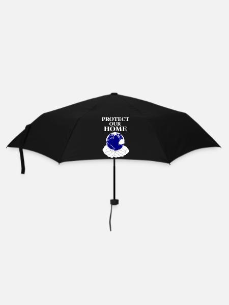 Protect Our Home / Planet Earth - Umbrella (small) - black